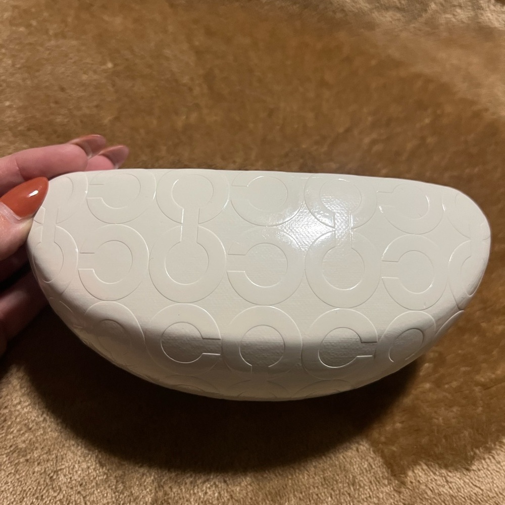 Coach White Sunglasses Case Only